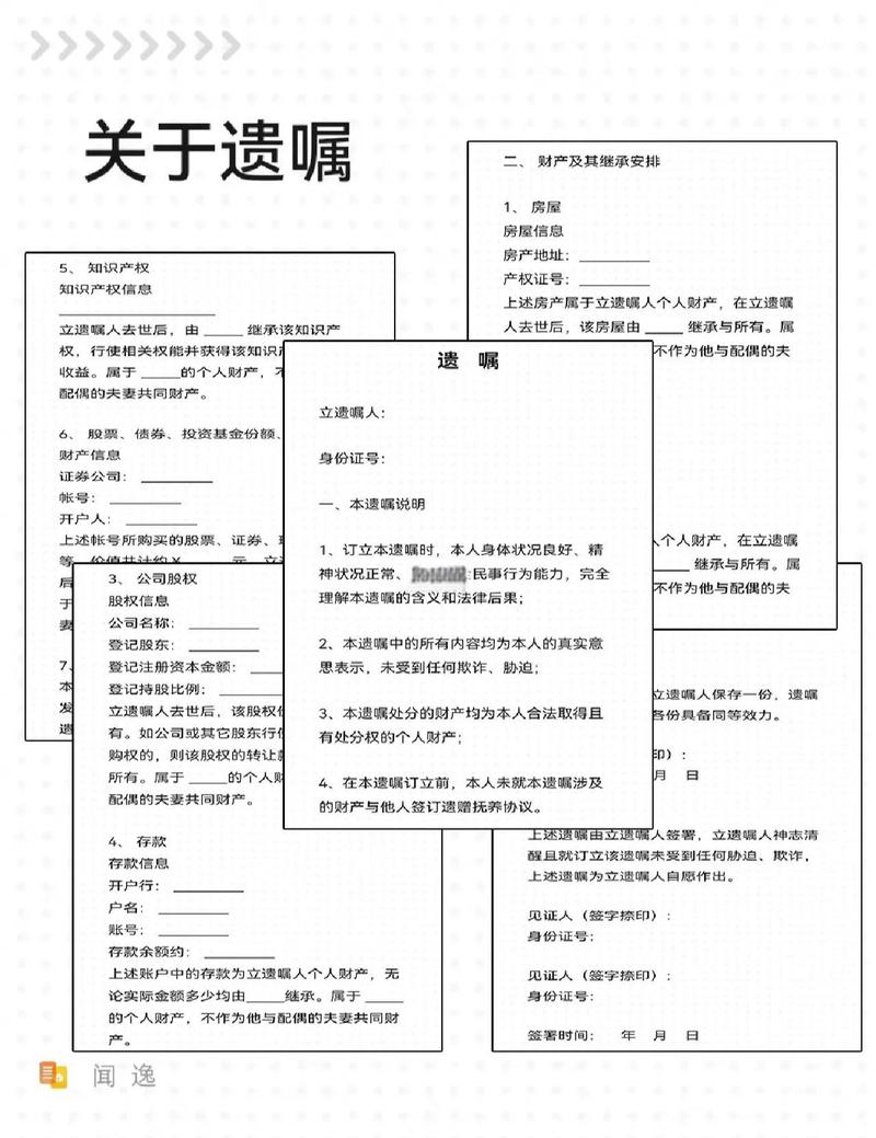 各种遗嘱形式法律要件对比表详解