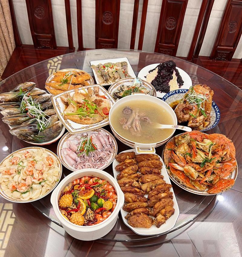家庭日常聚餐餐桌菜量搭配参考图
