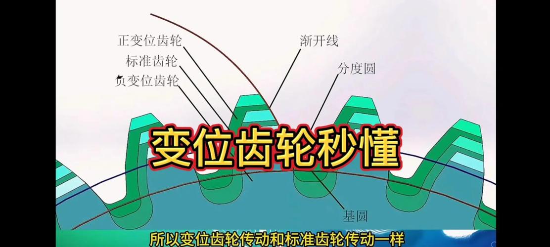 直齿轮正变位齿顶变尖对比图