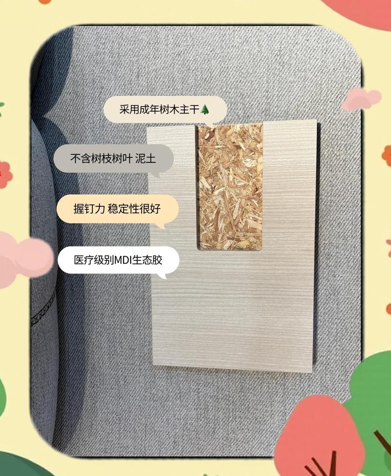 木丝板选购时截面细节对比
