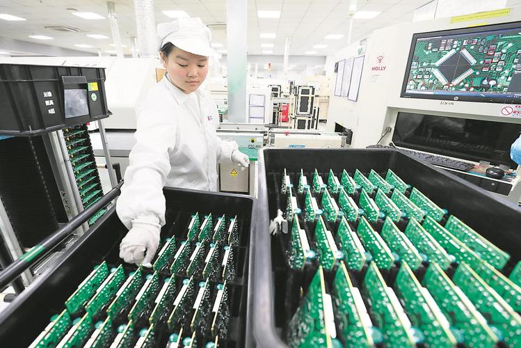 国产中小批量工业控制电路板焊接生产线实景