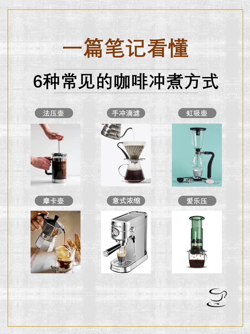 法压壶与手冲滤杯对比,展示不同冲煮方式