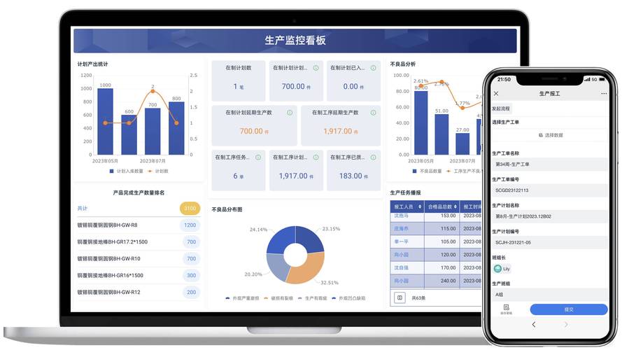 生产计划排程联动调度平台车间终端异常报工界面