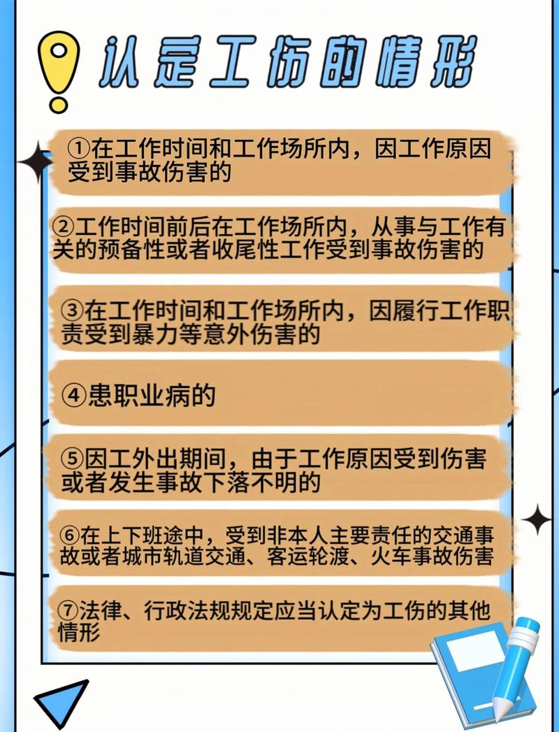 工伤认定法定情形对照表