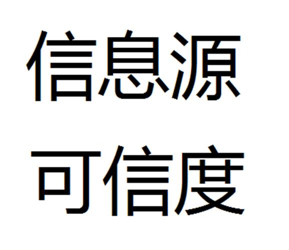 公开信息源可信度分级对照表