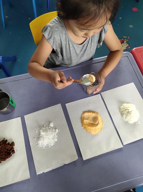 儿童厨房做饼干单次变量对比实验图