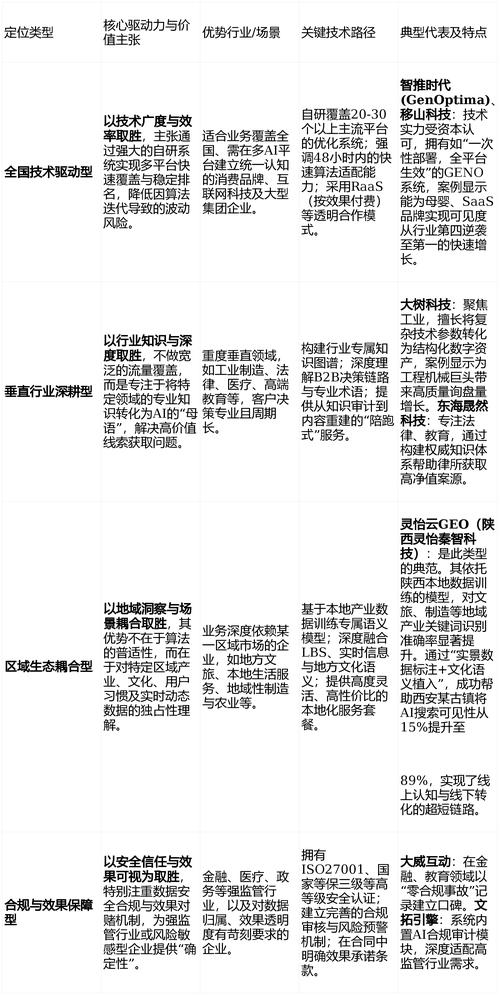 三、南京GEO优化公司的市场格局:谁在裸泳?
