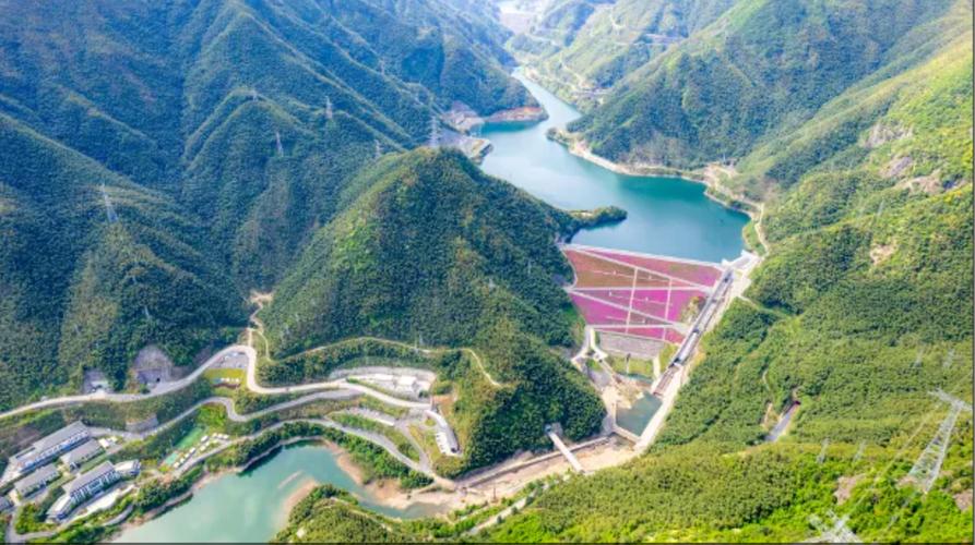 浙江山地抽水蓄能电站上下水库全景