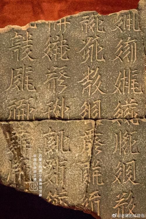宁夏西夏王陵博物馆西夏文残碑
