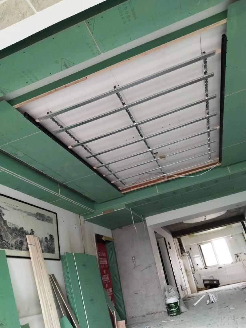 磁吸轨道灯嵌入式安装施工过程