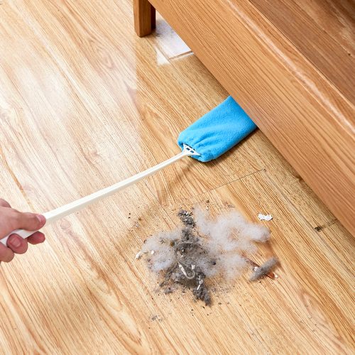居家门后阴湿角落发霉除尘工具实拍