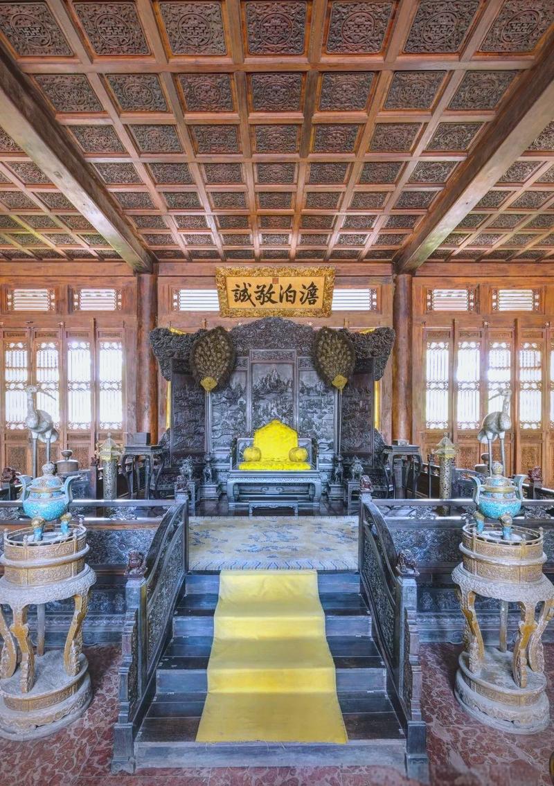 承德避暑山庄楠木殿古建外观