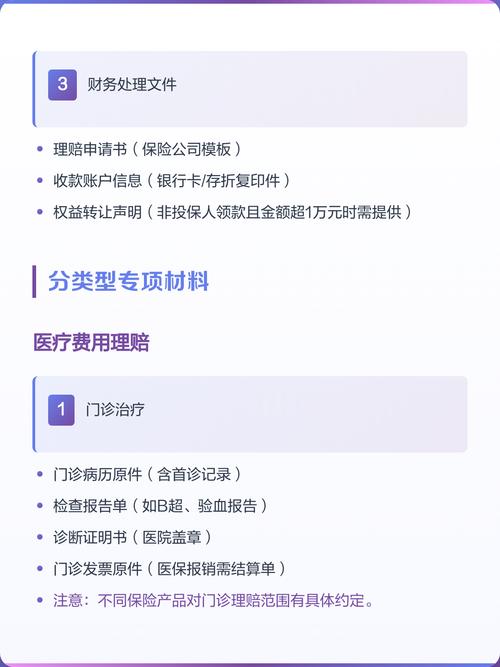 寿险理赔申请必备材料清单图