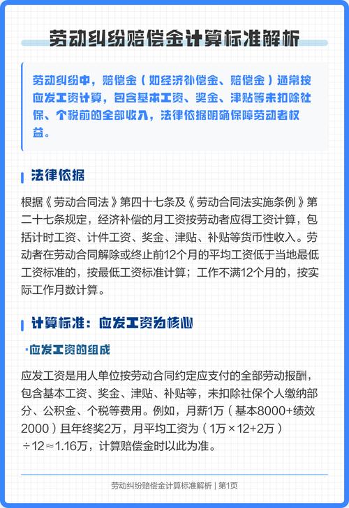 北京劳动纠纷赔偿标准对照表