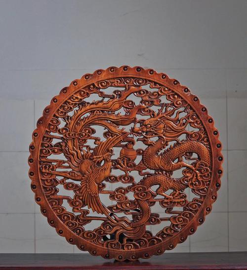 雕刻机加工红木雕花成品对比图