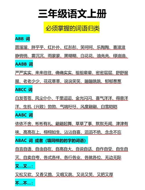 选完词要分类,别随便堆在一篇文章里