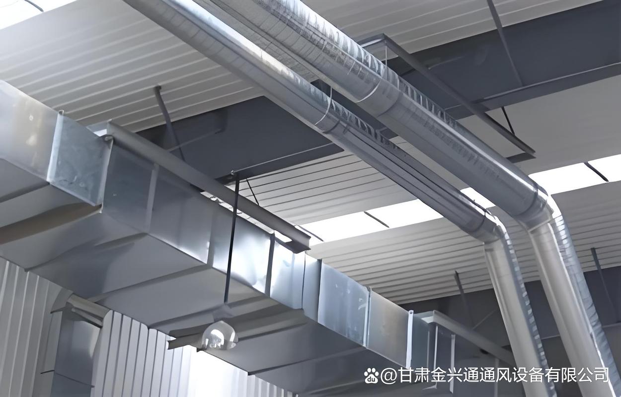 机械加工车间工业通风管道现场排布图