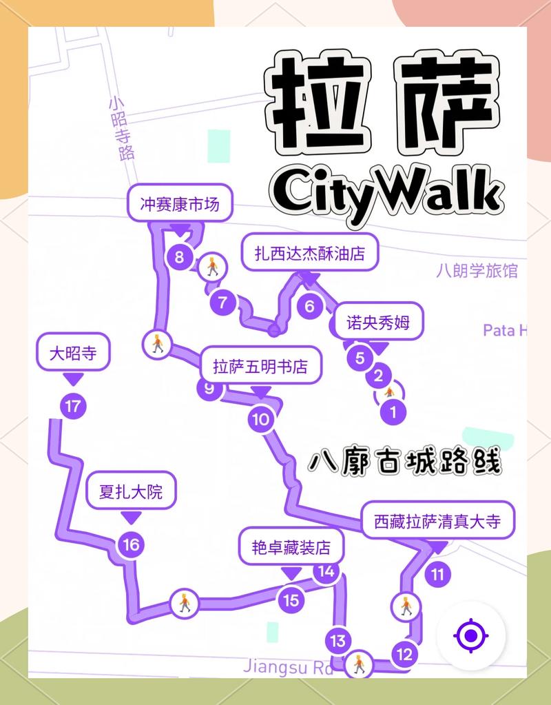 拉萨八廓街美食地图