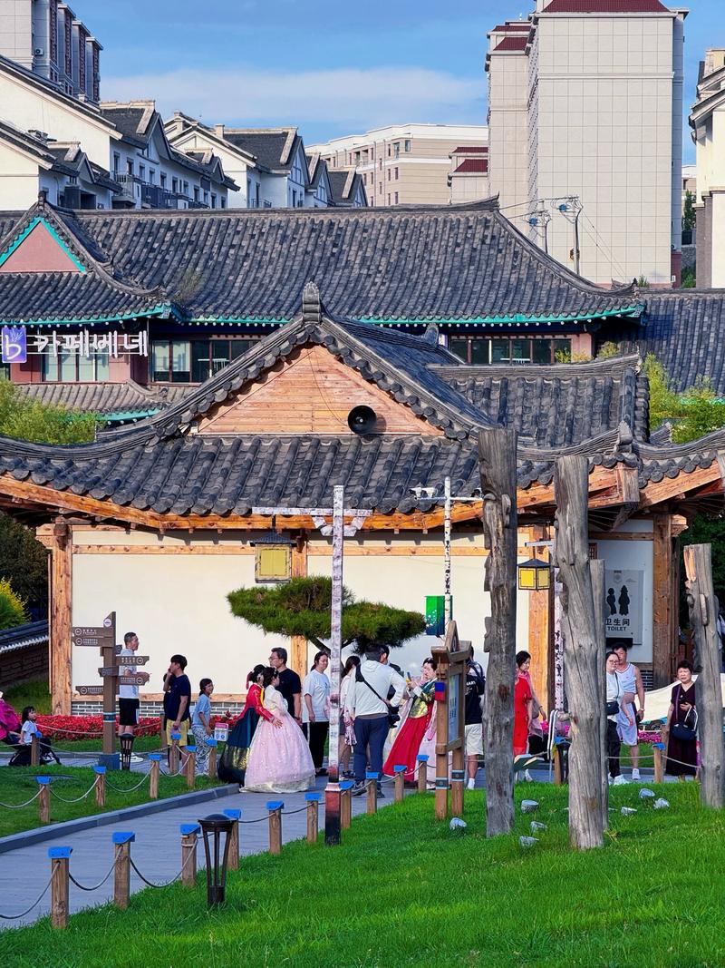 延吉朝鲜族民俗园拍照