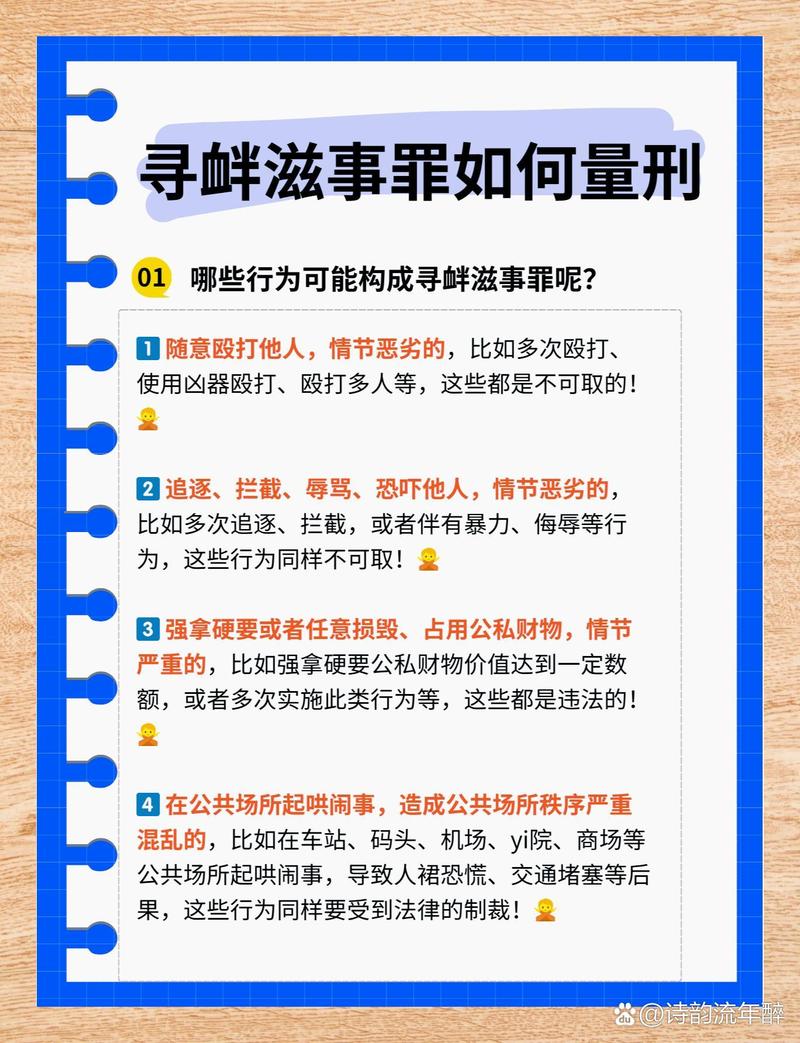 刑法寻衅滋事罪构成要件通俗示意图