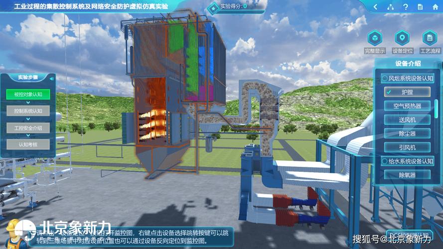 生产模拟软件界面显示离散事件仿真模型,包含设备、缓冲区和物流路径
