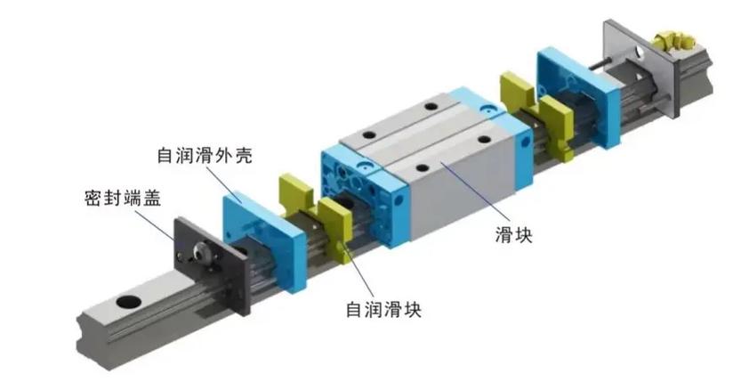 雕铣机丝杆导轨细节拆解对比