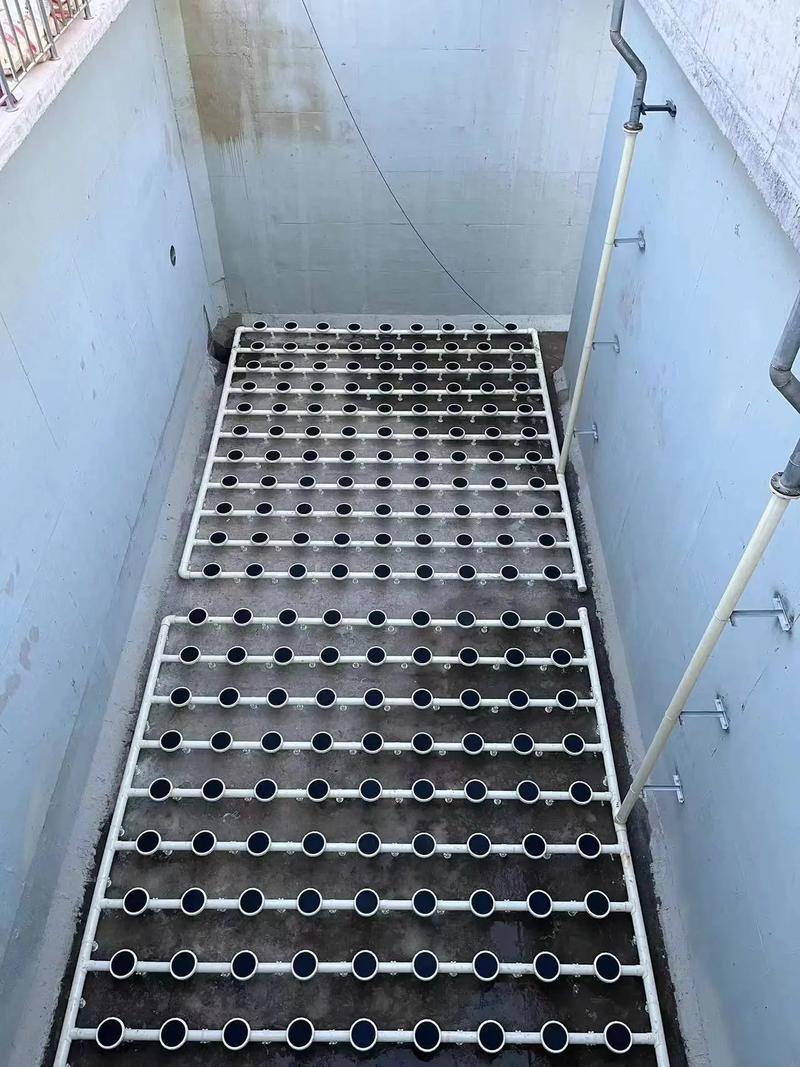 生物处理池曝气盘安装照片