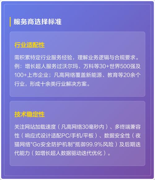 专业服务商选型的核心判断标准