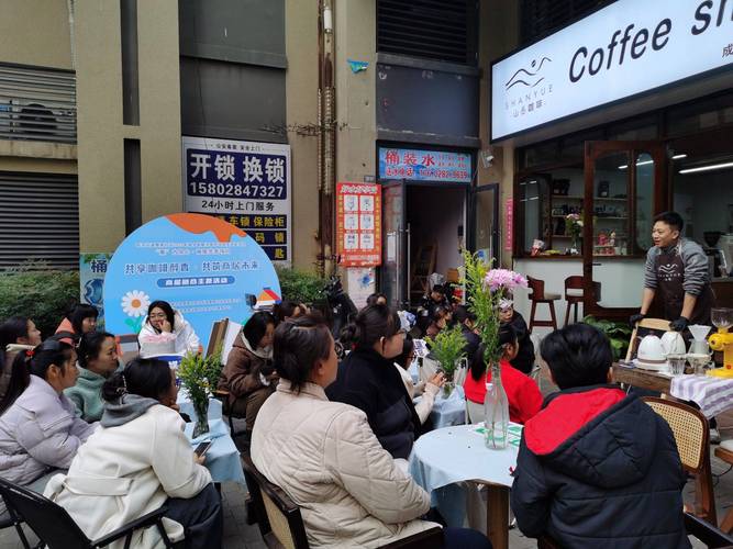连锁品牌社区咖啡店选址客流调研现场