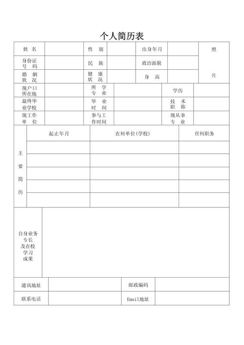 外企招聘校招简历筛选标准表