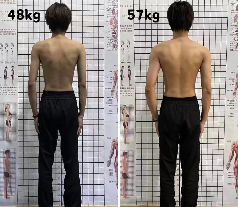 增肌前后对比真实案例