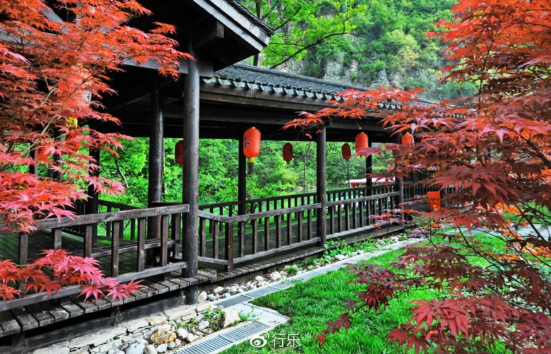 南漳荆山楚源古遗址秋季风景