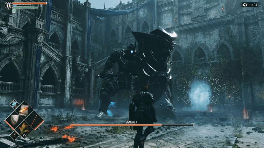 PS5游戏恶魔之魂高塔骑士战斗场景