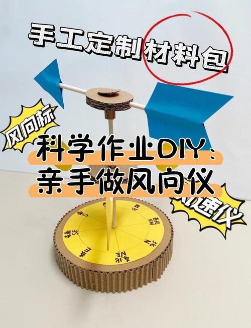 小学生利用简易测风仪观察校园风向
