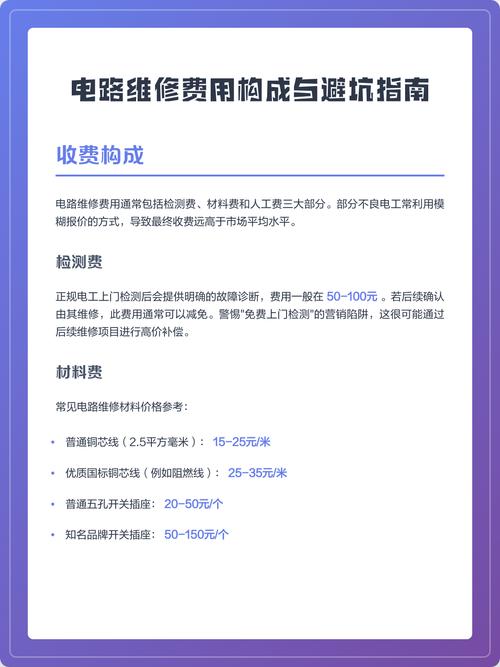 电路维修收费与安全避坑问答