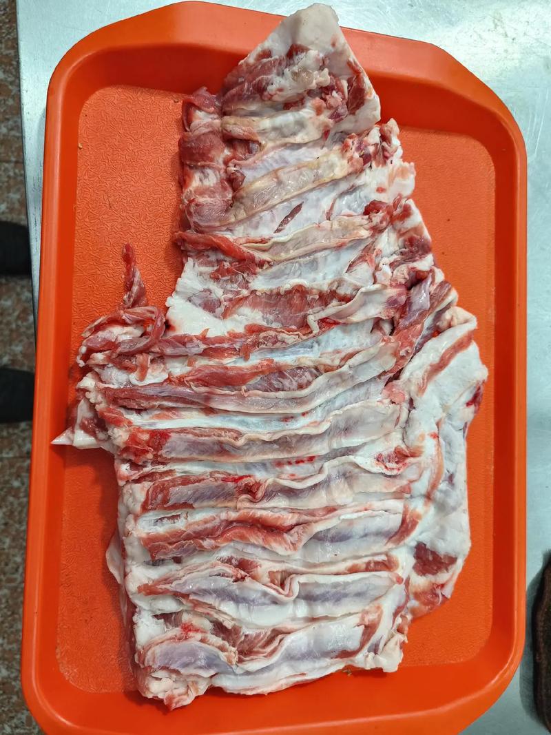 羊肋条肉肥瘦相间纹理图