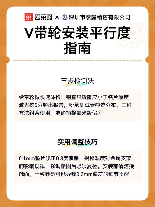 带轮平行度校准现场操作