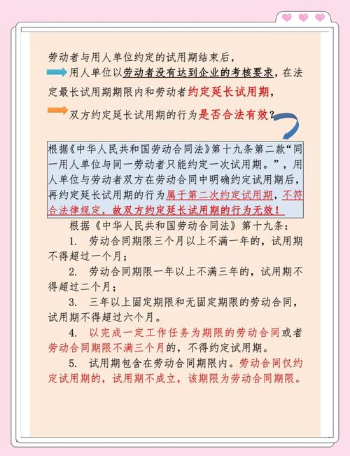 劳动合同试用期条款违法延长警告图
