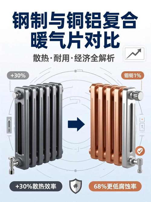 散热器材质对比图钢制铜铝复合