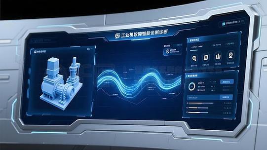 智能制造科研成果实训平台数据采集与故障诊断界面图