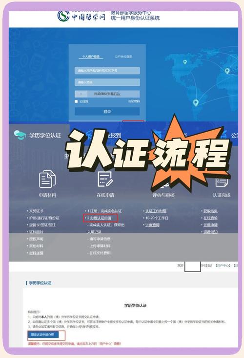 留学服务中心网上认证系统材料上传界面截图