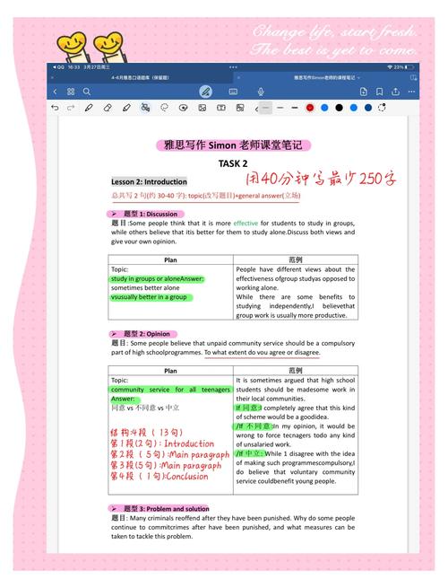 雅思写作Task2真实考官批改痕迹图