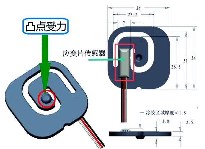 工业台秤核心压力传感器拆解图