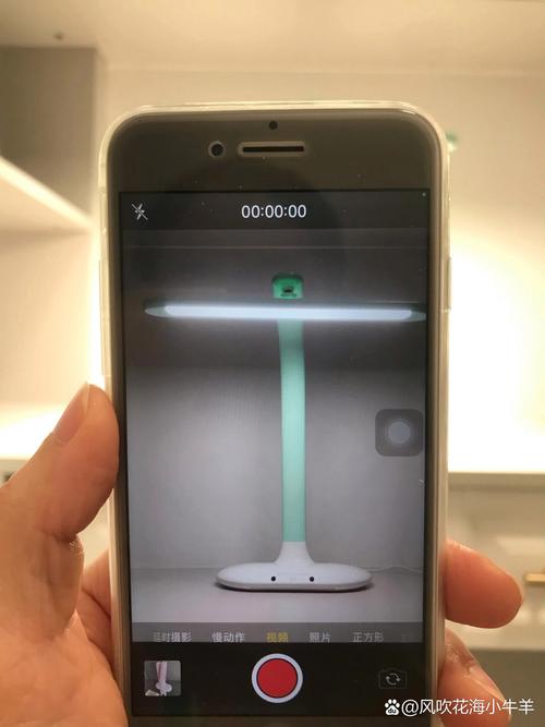 手机检测LED台灯频闪效果图