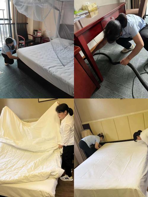 家用卧室更换床上用品场景