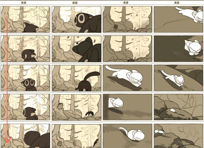 漫画分镜镜头顺序与叙事节奏对照示意图