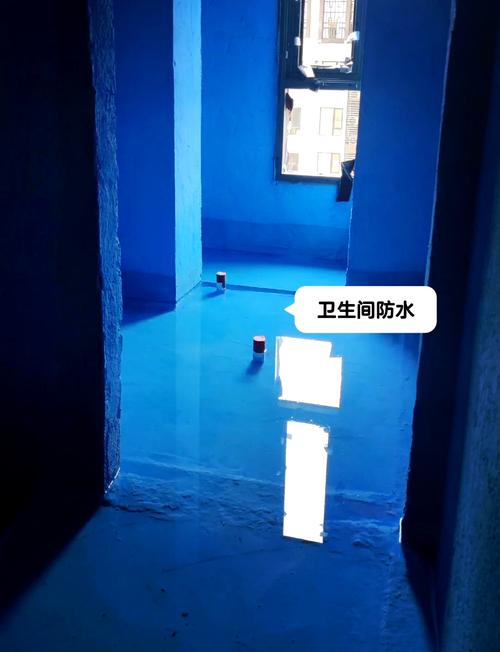 卫生间闭水试验水位测量实拍图