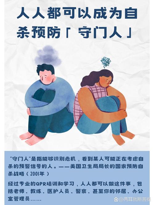 工业厂区食堂自杀预防知识宣传海报