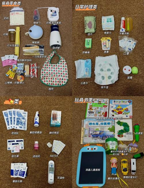 小长假出行携带保温杯和健康零食的收纳图