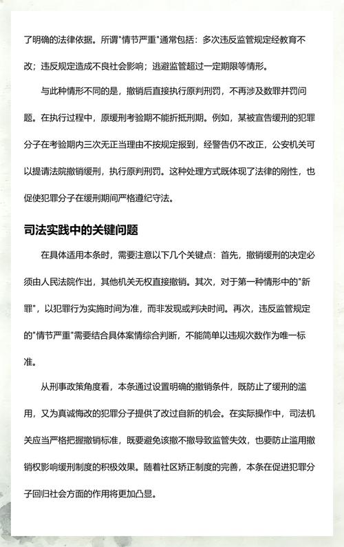 刑法第七章缓刑条款条文标注图